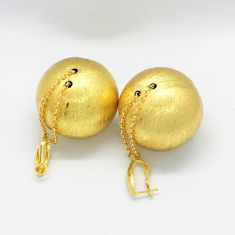 Висячие серьги-капли в африканском стиле длинная цепь большая бусина