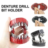 denture drill bit holder organizing holder drive bit adapter tools teeth model design screwdriver bit