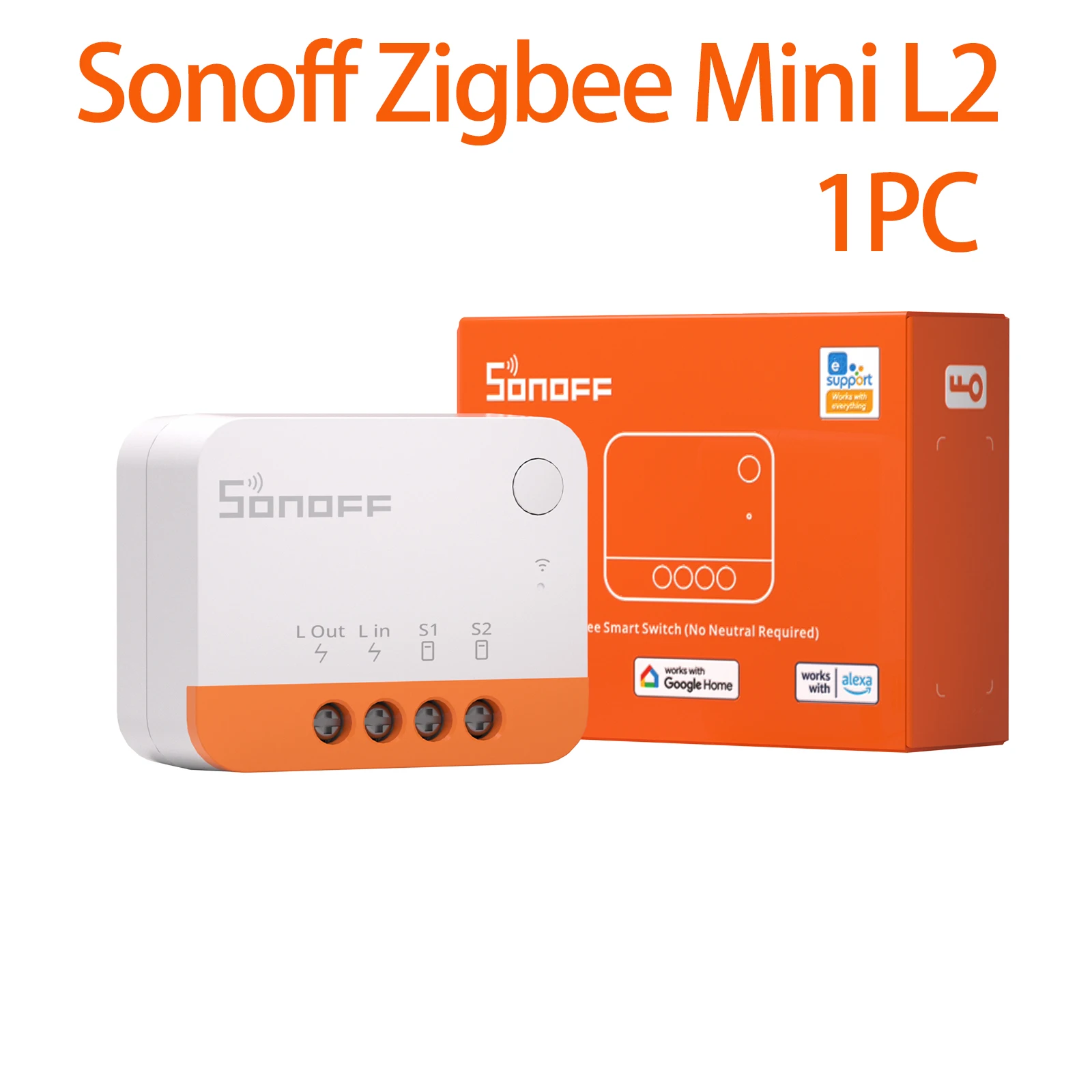 

Смарт-переключатель SONOFF Zbmini-l2 Zigbee 3,0, без нейтрального провода, с поддержкой приложения eWelink, работает с Zigbee Bridge ZBDongle