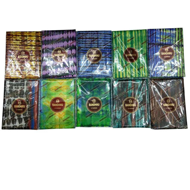 Новый Африканский этнический хлопковый галстук Bazin окрашенный цвет размер 5