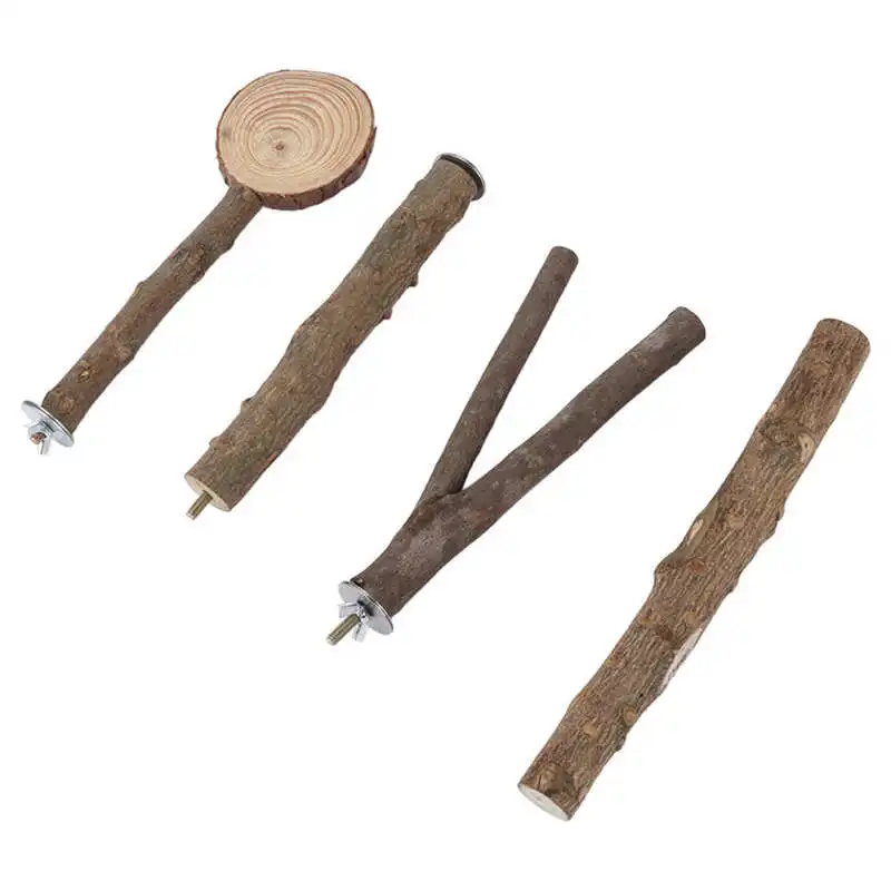 

Bird Stand Stick Set Stand Stick Platform Set Safe Easy To Install for Birds
