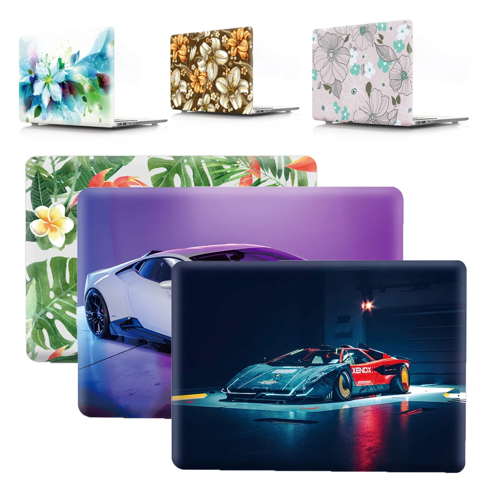 Men Office Pvc Shell Case Skin For Apple Macbook Air Pro 15 A1707 A1990 Pro16 A2485 Car Replace Cover Custom Image Notebook Case