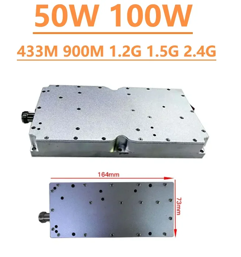 50 Вт 100 WIFI Дрон модуль 433 м 900 1 2G 5G 2 4G 5 8G GPS Beidou RF усилитель мощности