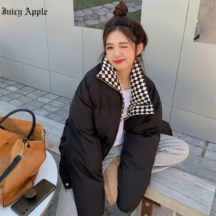 Coats Woman Winter 2022 Pockets Parkas Fashion Coats Women Elegant Solid Stand Down Collar Zipper Jackets Female Ladies Clothing