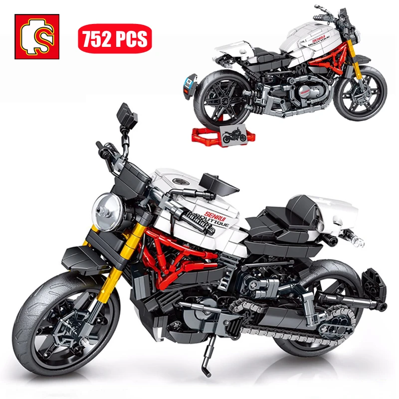 

SEMBO Technical Off-Road Motorcycle Model Building Blocks Ideas MOC Adventure Motocross Bricks DIY Assembly Kids Toys Boys Gifts