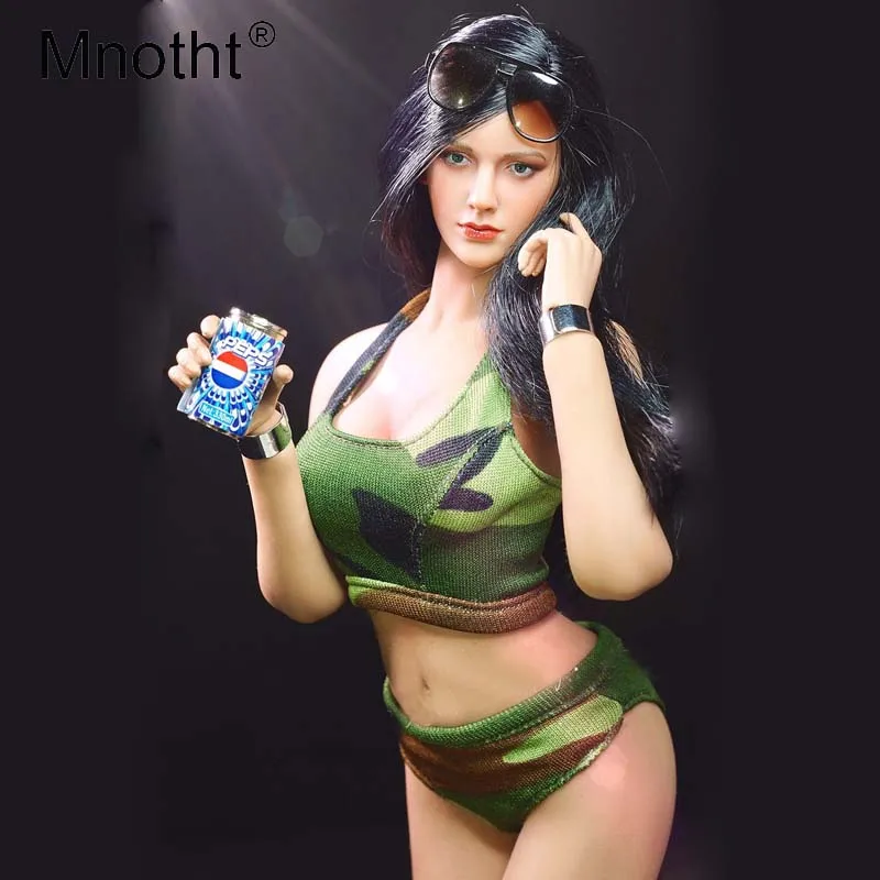 

Mnotht 1/6 Scale Sexy Female Soldier Camouflage underwear Model For 12in Action Figure PH Body Model Clothes Collections