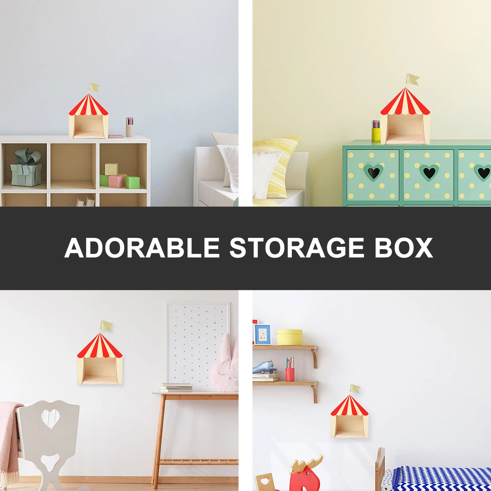 Декор для полок цирковой шале деревянная модель дома украшения детей плавающая