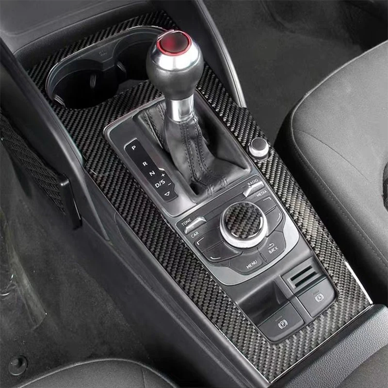Углеродное волокно для Audi A3 8V S3 интерьер переключения передач кондиционер AC CD