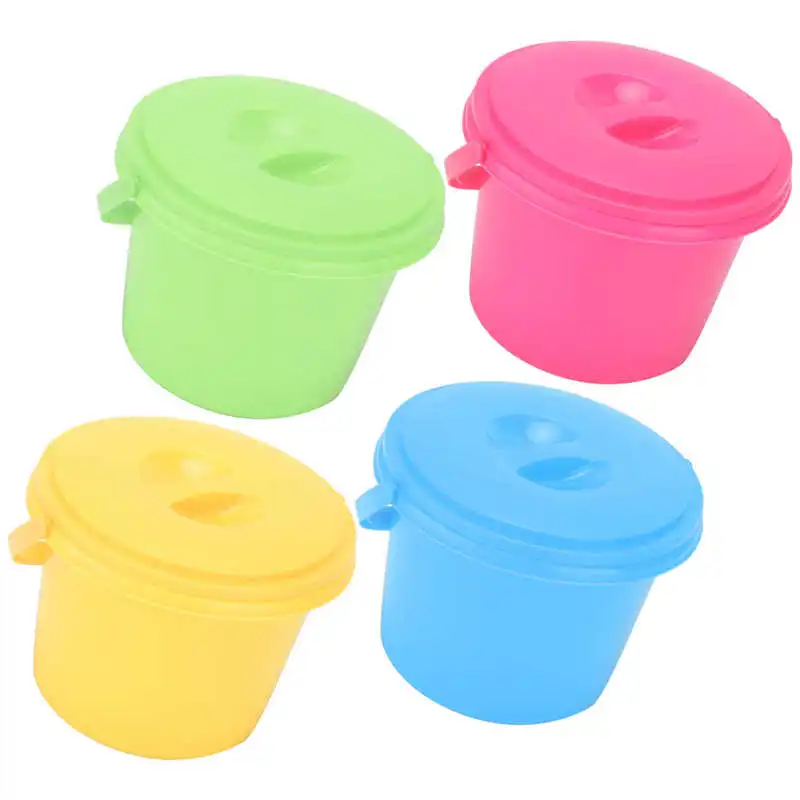

Paint Brush Tub Paint Brush Cleaner Cup Multi‑Function with Palette for Color Mix