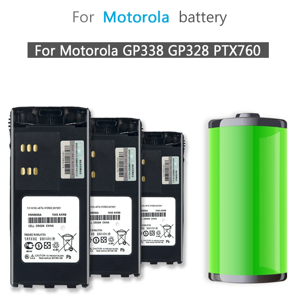 

HNN9010A 1800mAh Battery For Motorola GP338 GP328 PTX760 Walkie-talkie Explosion