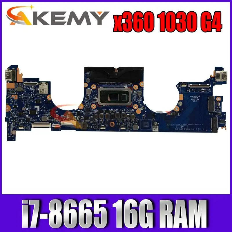 

DAY0PAMBAF0 Y0PA For HP EliteBook x360 1030 G4 Laptop NoteBook PC Motherboard L70769-601 L70769-001 with i7-8665U CPU 16GB RAM