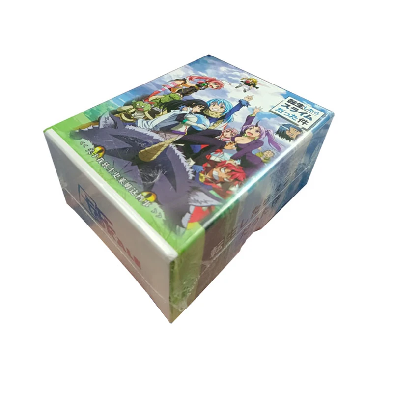 

Обновленная как слайм аниме TCG игровая коллекция карт Pack бустер коробка Редкие прилегающие настольные игрушки для семьи подарок для детей