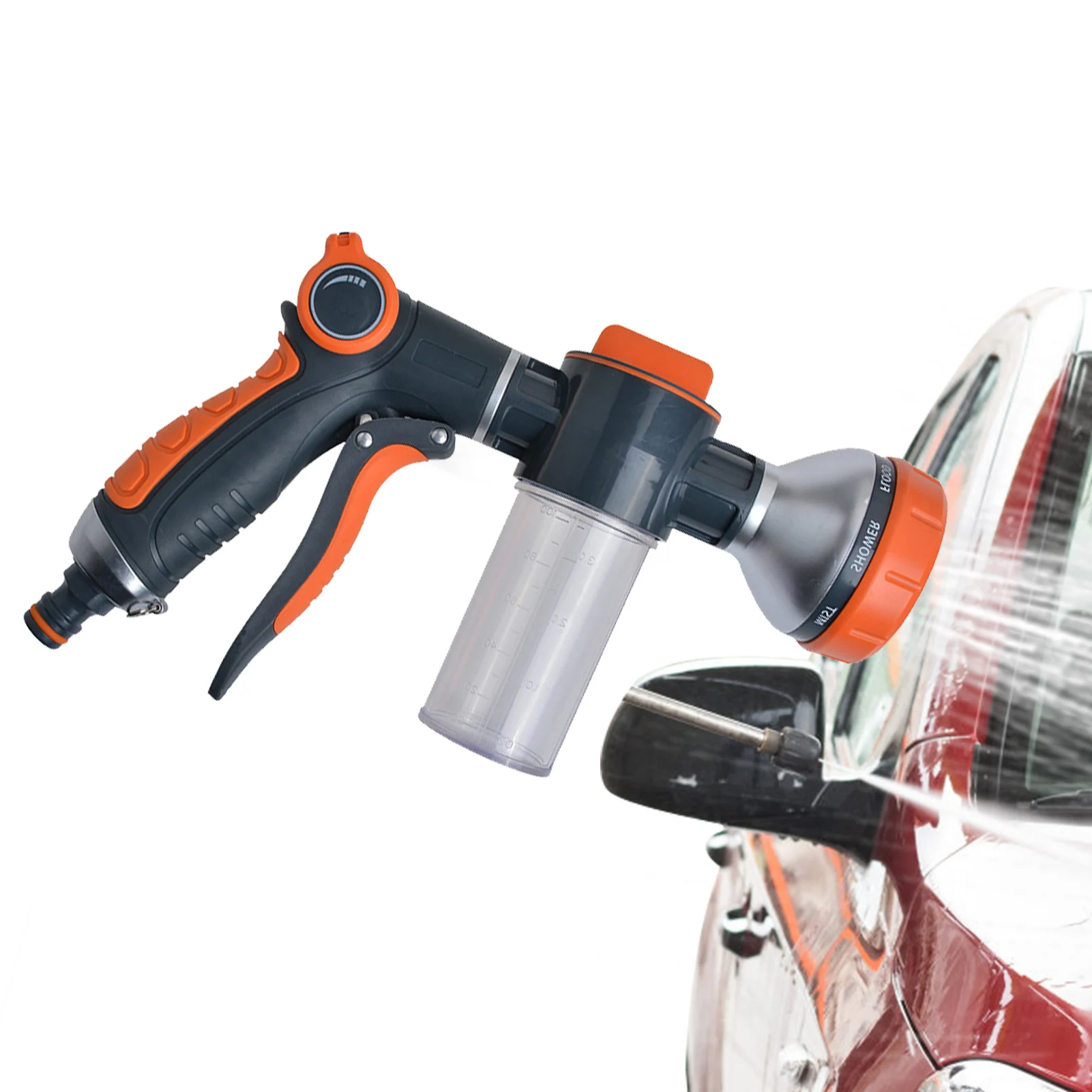 

Foam Spray Hose Nozzle High Pressure Hose Spray High Pressure 8 Adjustable Patterns Ergonomic Water Guns For Plant Watering Pet