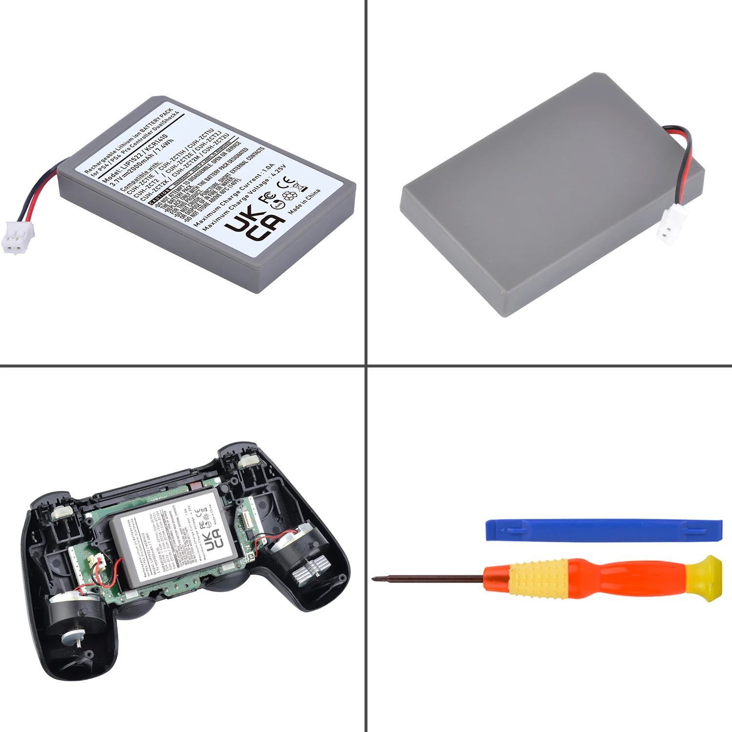 Аккумулятор для контроллера Sony Playstation 4 PS4 Pro/Slim Dualshock4 2000 мАч |