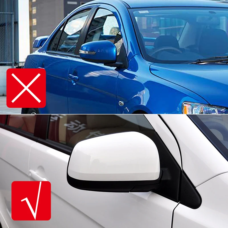 Для Mitsubishi Lancer EX 2008-2015 углеродный стиль наклейка на зеркало заднего вида
