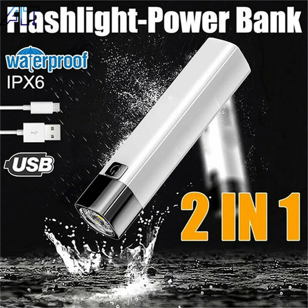 

1/2/3PCS Portable Ultra Bright Mini Flashlight USB Rechargeable Long-range Outdoor Lamps Tactical Camping fishing LED Flashlamp