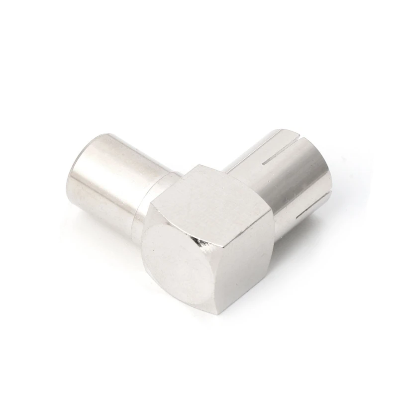 573A 90° Адаптер ТВ-антенного кабеля RF Коаксиальный F мама к штекеру телевизора