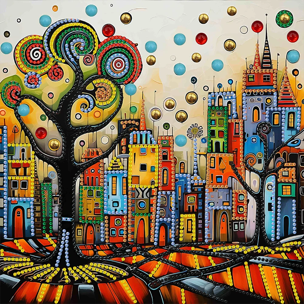 5D DIY Частичная дрель специальной формы Набор для алмазной живописи Цветное