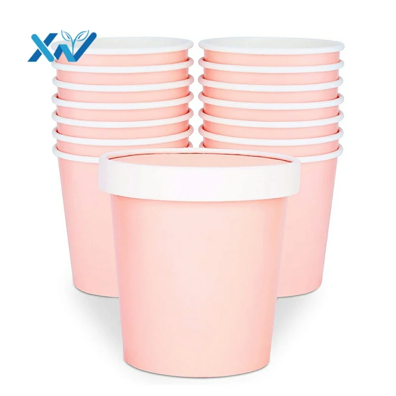 

Белый контейнер для горячего супа с принтом на заказ, бумажные контейнеры для хранения супа, большие миски для салата 12 унций