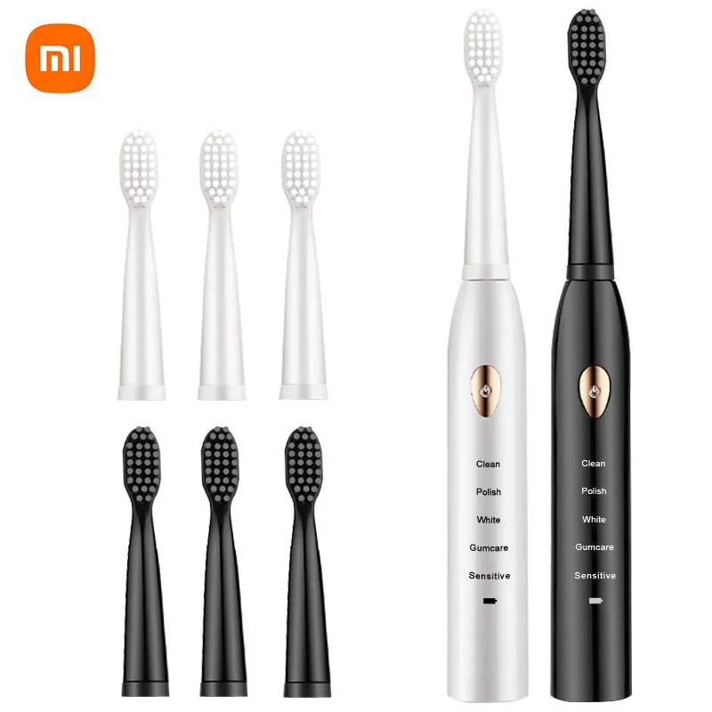 

Xiaomi New Ultrasonic Electric Toothbrush ABS IPX7 Waterproof Rechargeable Tooth Brushes Soft Bristles Whitening Tooth Brush