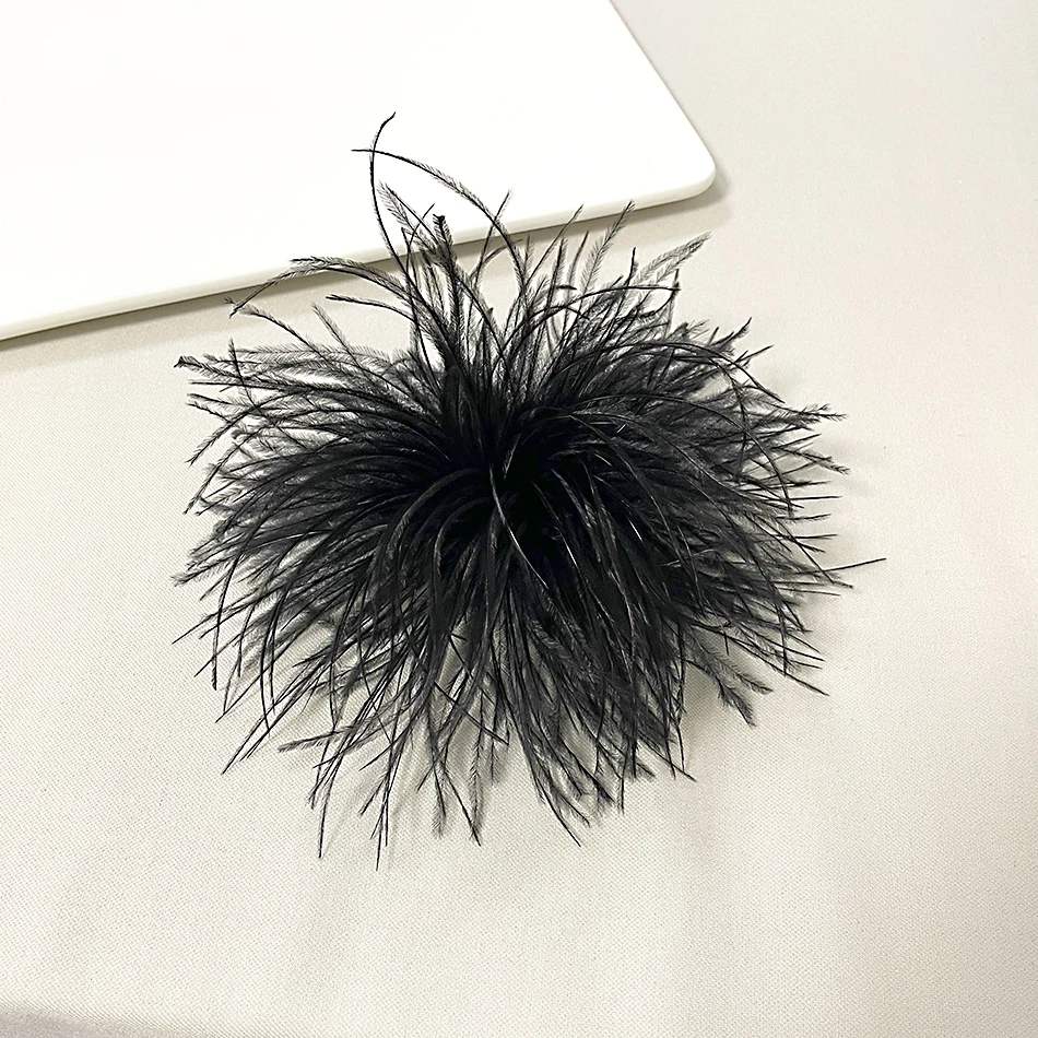 2024 модная винтажная большая брошь из естественных искусственных волос