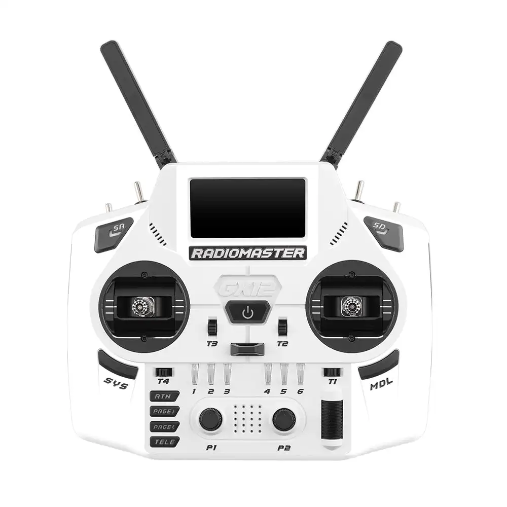 Radiomaster GX12 Crush Frost White Dual-Band ELRS 2.4GHz Sub-G 900MHz Xrossband Gemini-X Radio Controller