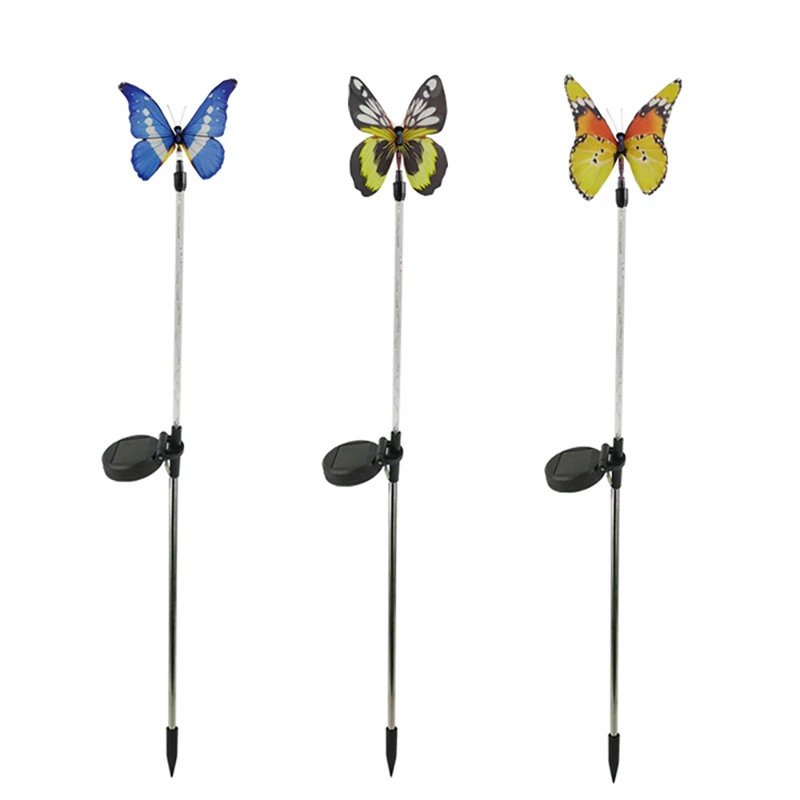 

Outdoor Multi-Color Changing LED Butterfly Garden Decor Waterproof Butterfly Light Lawn Pathway Patio Grave Ornaments
