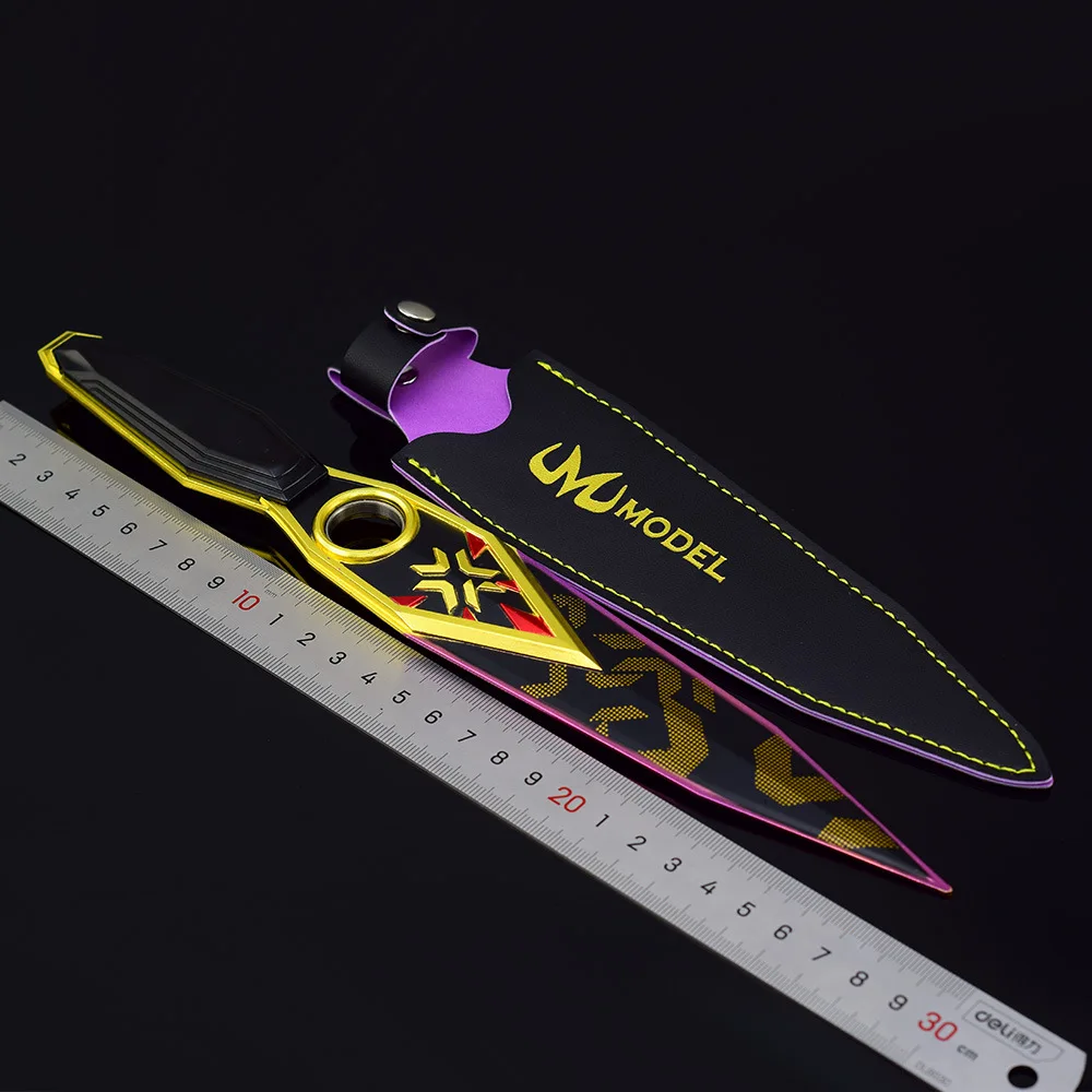 28 см Valorant Champions 2023 Kunai вращающееся цельнометаллическое оружие для боевых искусств