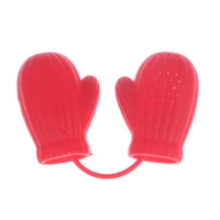 father christmas glove infuser silicone loose tea leaf strainer filter diffuser