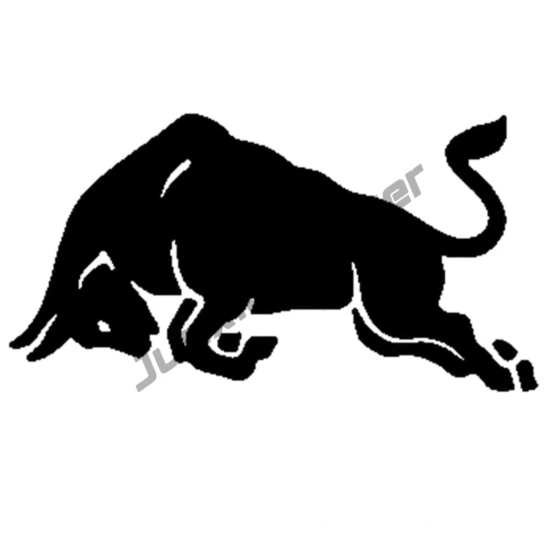 

Reflective Sunscreen angry bull waterproof funny car sticker vinyl decal red/black for auto car stickers styling KK19*9cm