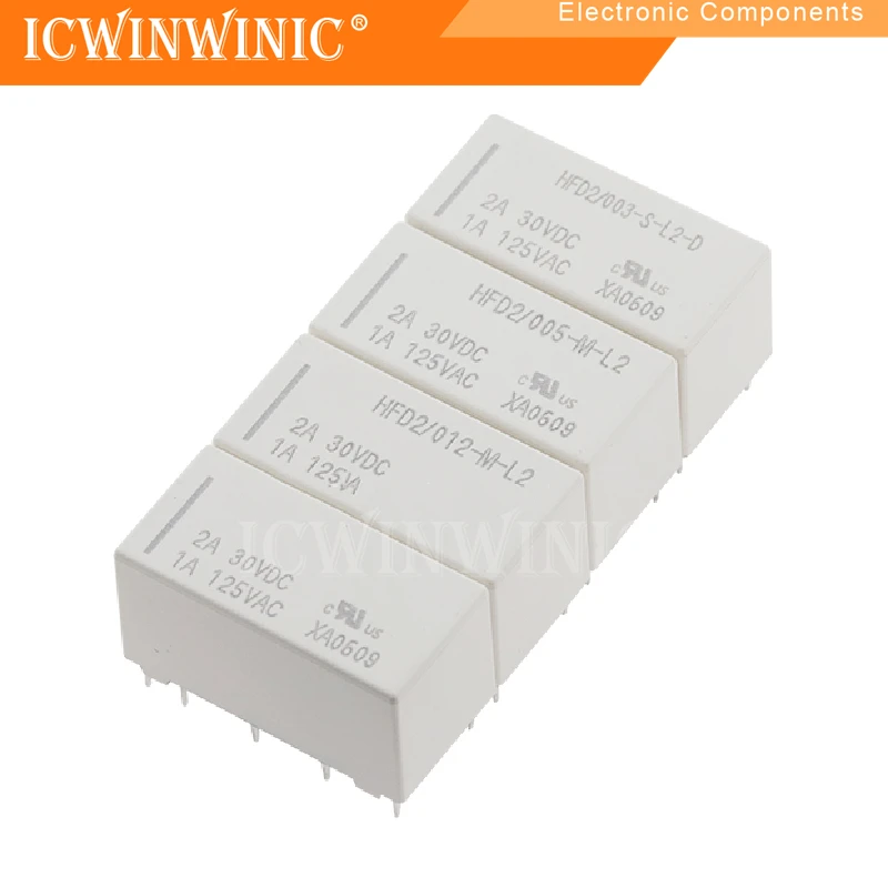 1 шт. HFD2 012-M-L2 (555) 10-футовое реле с двойной катушкой и магнитным удержанием 2A30VDC