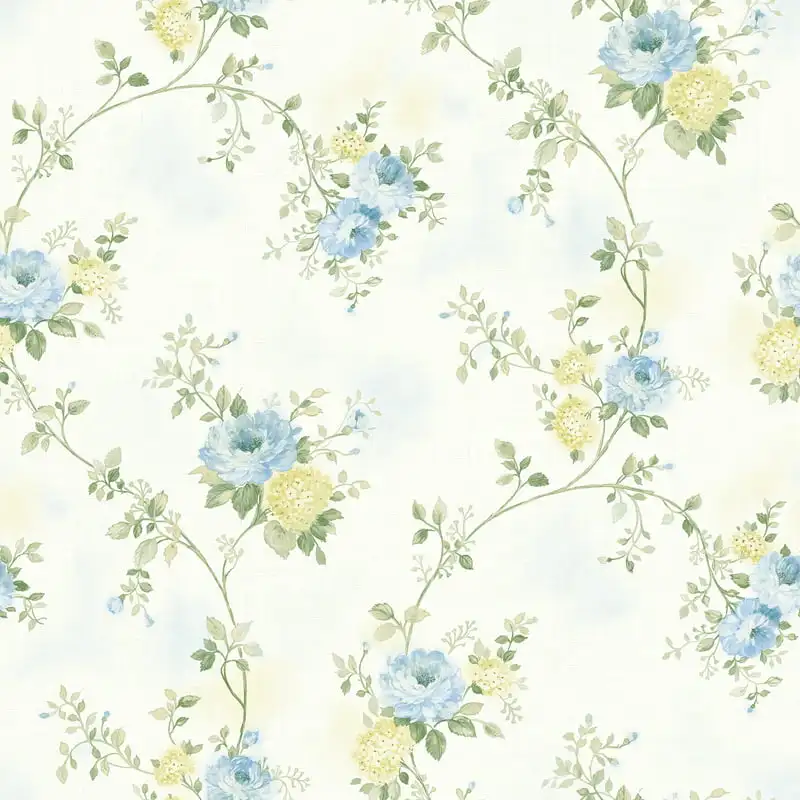 

Walls Decor Mimosa Blue Trail Wallpaper