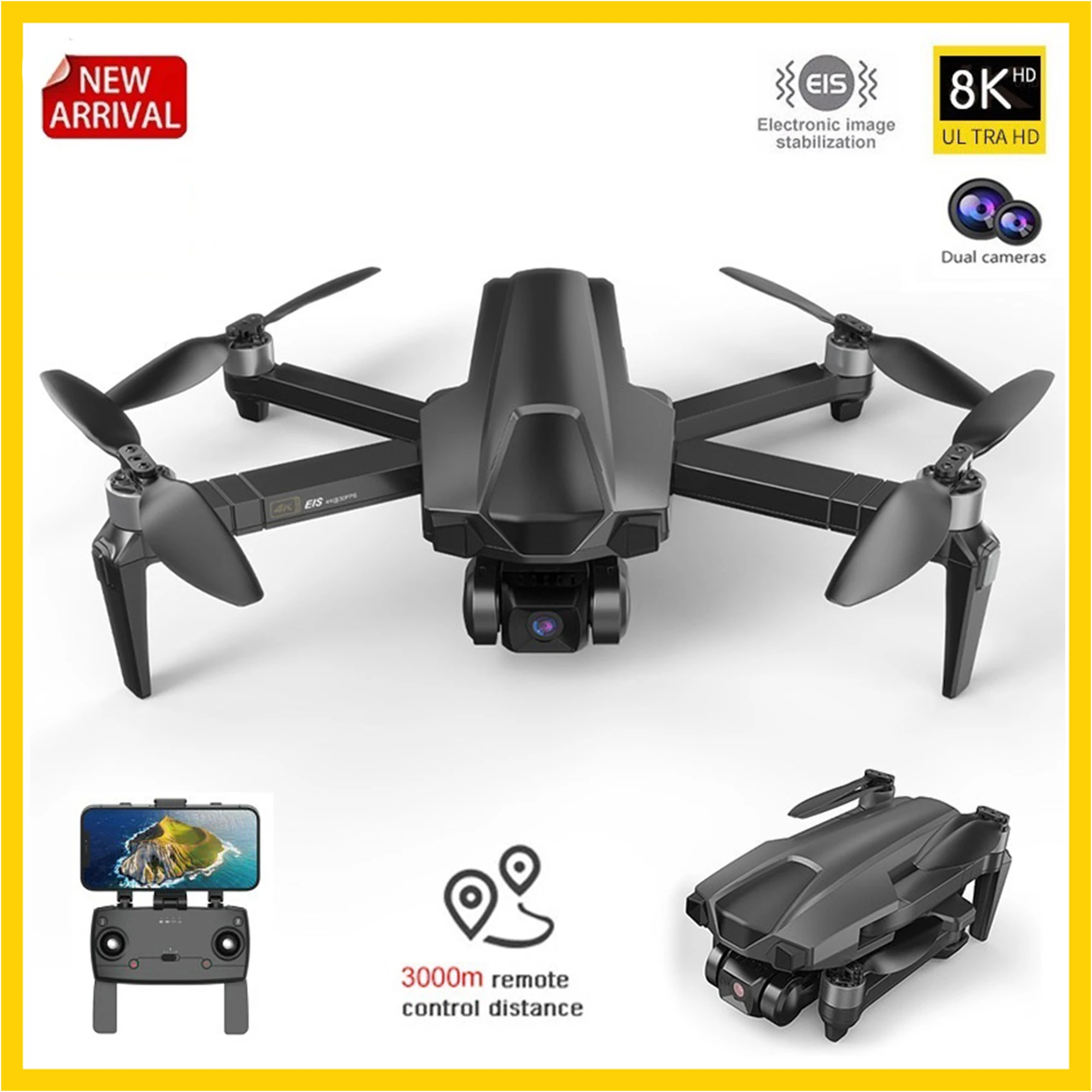 

MJX Bugs 18 Pro GPS Drone 4K Professional HD Dual EIS Camera 3-Axis Gimbal 5G WIFI Brushless Quadcopter RC Distance 3KM B18 Pro