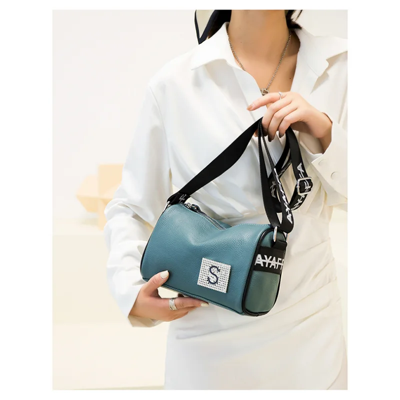 

100% Genuine Leather Women Handbags Women's bag High Quality Soft Cowhide Female Shoulder Bag Fashion Luxury Brand Messenger Bag
