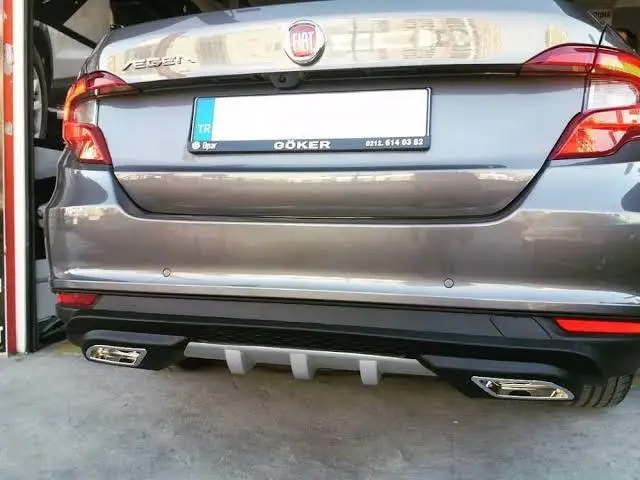 Car Rear Bumper Spoiler Diffuser of Six Fiat Tipo Egea Dodge Neon Universal Body Kit 2 Output | Автомобили и мотоциклы