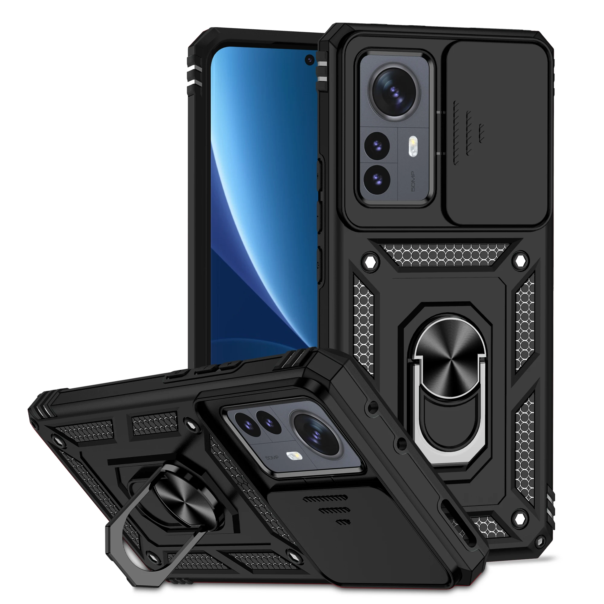 

For Xiaomi Mi 13 5G Case Slide Camera Protect Cover For Xiaomi Mi 13 Pro 12X 12T Pro 11 Lite POCO M5 X4 GT X3 NFC F4 M4 Pro Capa