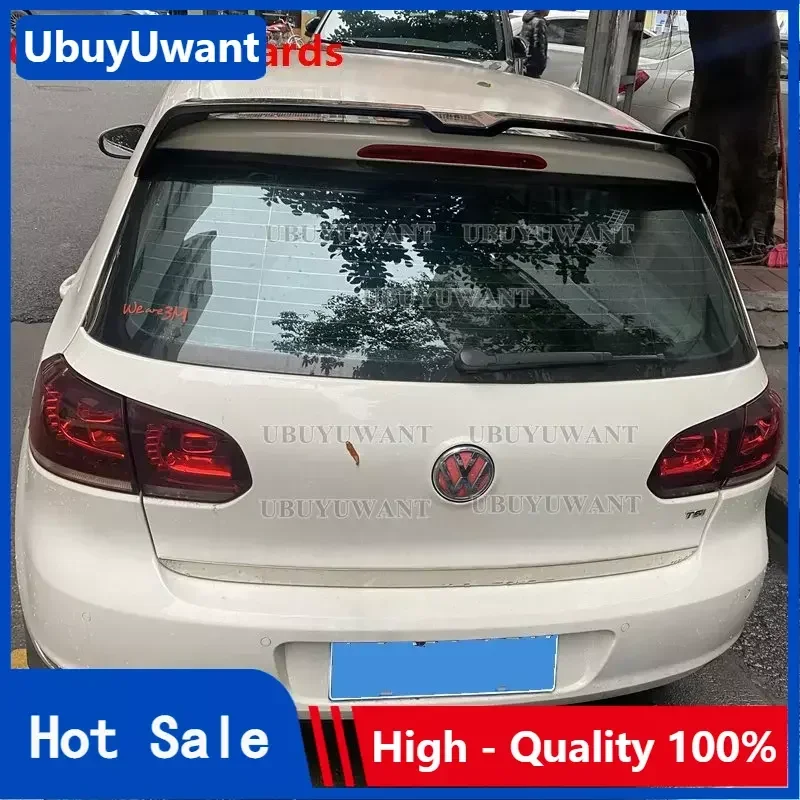 Фото Для Volkswagen VW Golf 6 MK6 TDI GTI 2010-2013: Задний спойлер (антикрыло) из ABS-пластика, комплект аксессуаров для кузова автомобиля №1