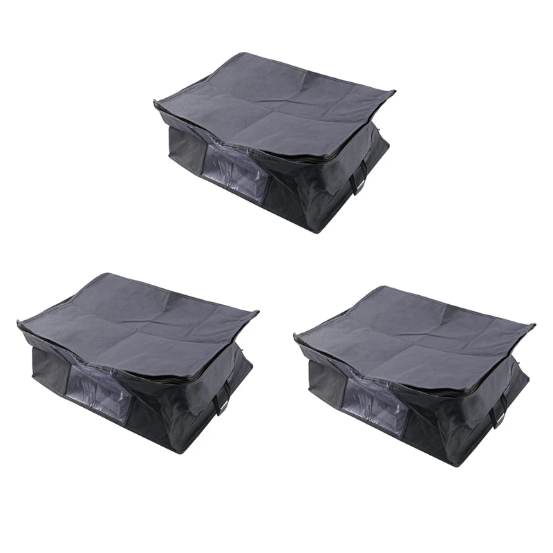 

9Pcs Storage Bag Quilt Clothes Bag Non Woven Fabric Storage Box With Handles Folding Moisture-Proof Sealed Storage Box