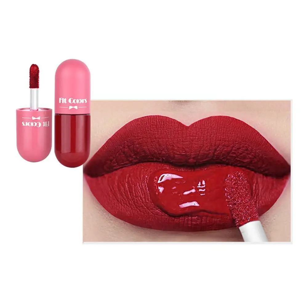 Capsule Lipstick Red Lip Gloss Lips Plumper Moisturizing Long Lipstick Velvet Non Stick Matte Gloss Cup Lip Beaut Makeup La T7Y0 images - 6