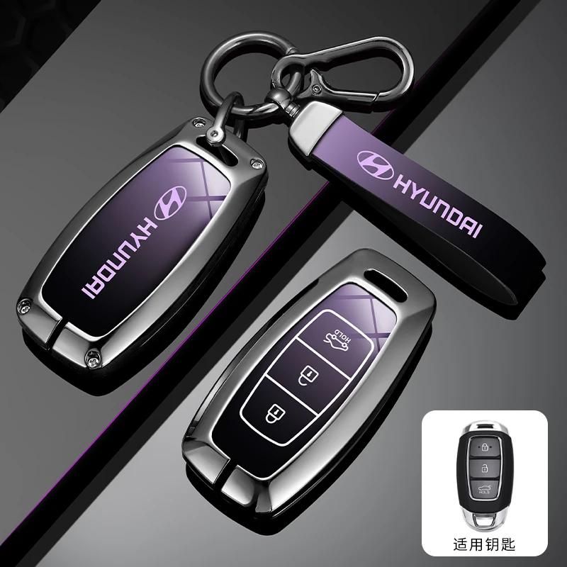 Модный чехол для автомобильного ключа с градиентом из ТПУ брелок ключей Hyundai Palisade