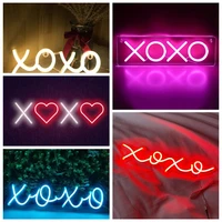xoxo neon sign 22 inches personalized neon light sign for birthday party wall decoration bar rave home decor chris