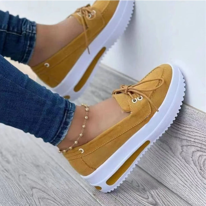 

Women's Fashion Sneakers Casual Comfortable Slip On Vulcanize Shoes Large Size Round Head Flats Zapatos Casuales De Mujer