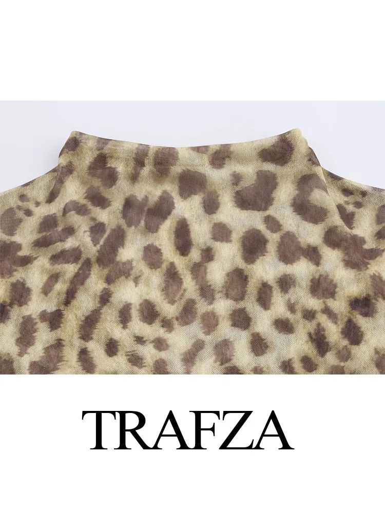 Женская водолазка с длинным рукавом и принтом 3 цвета