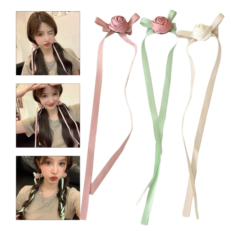

Flower Shape Hair Barrettes Teens Duckbill Hairpin Sweet Color Hair Clip