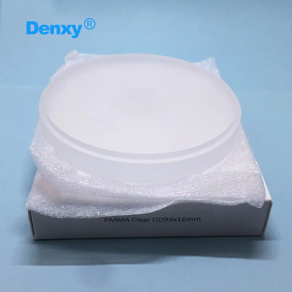 DENXY 1 шт. стоматологический диск из ПММА прозрачный полимерный блок CAD/CAM