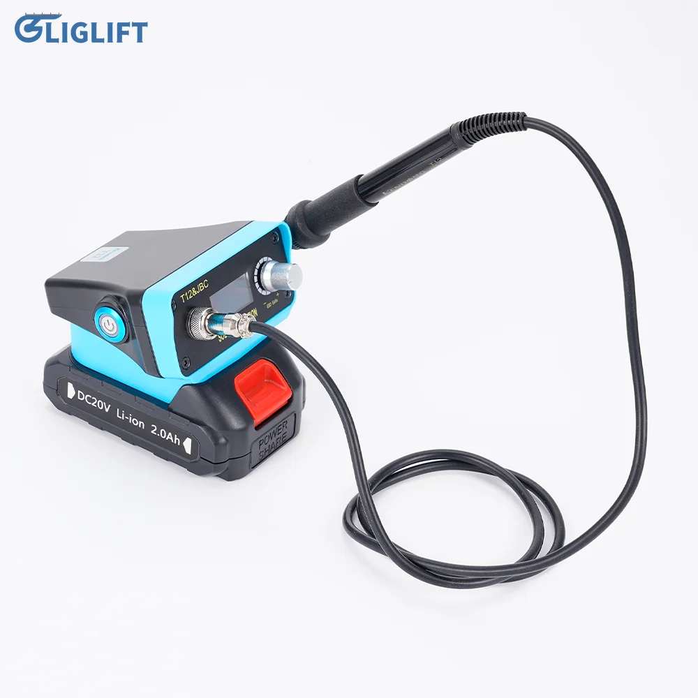 70W Cordless T12 Soldering Station Welding Solder Iron Kit LED Digital Display Rework Station with Lithium Battery Welding Tool