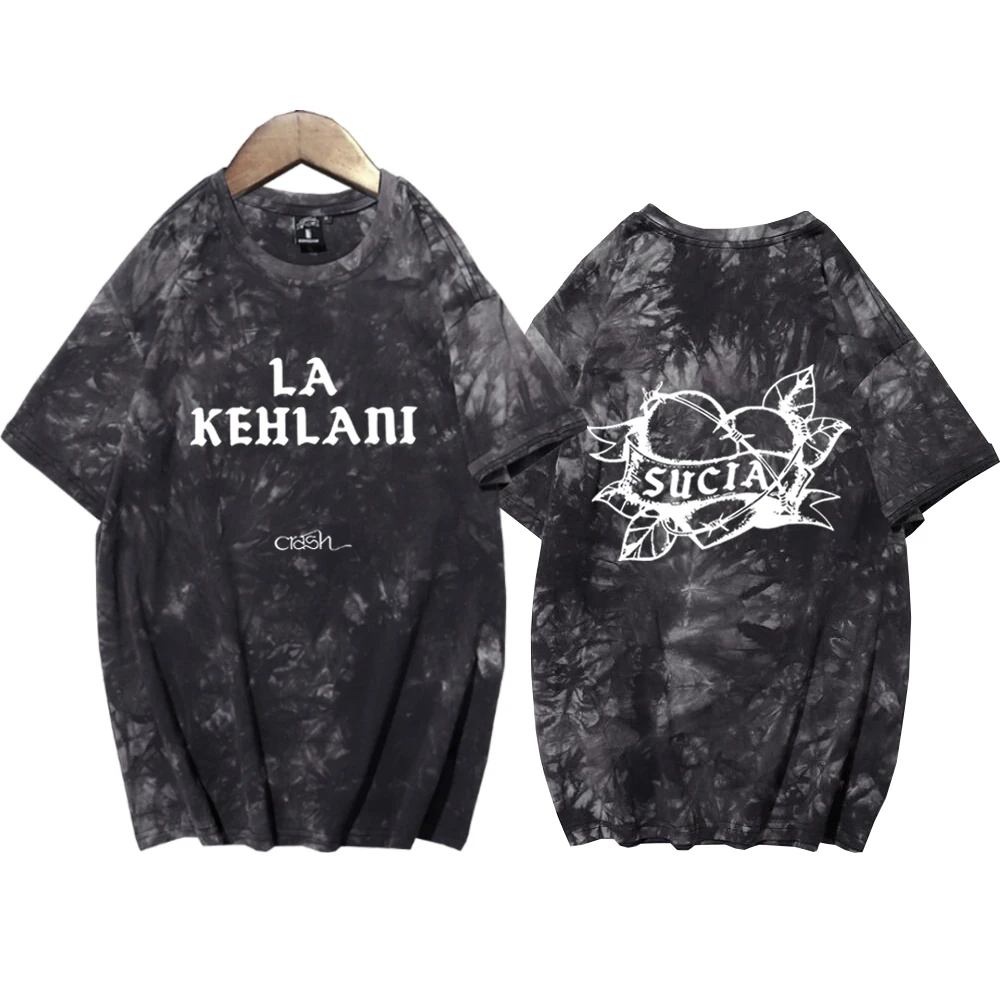 Kehlani Sucia Tie Dye Shirt Crash Album Merch Hip Hop Men Short Sleeve Tees