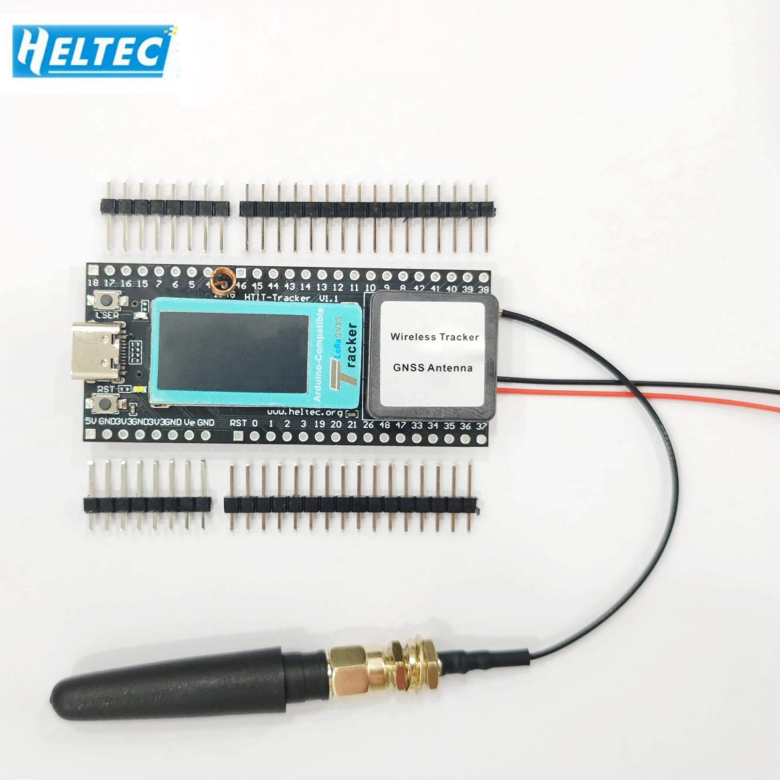 Беспроводной GPS-трекер Lora аксессуар IOT для Arduino Wi-Fi LoRa Bluetooth GNSS Type-C OLED-дисплей ESP32-S3FN8
