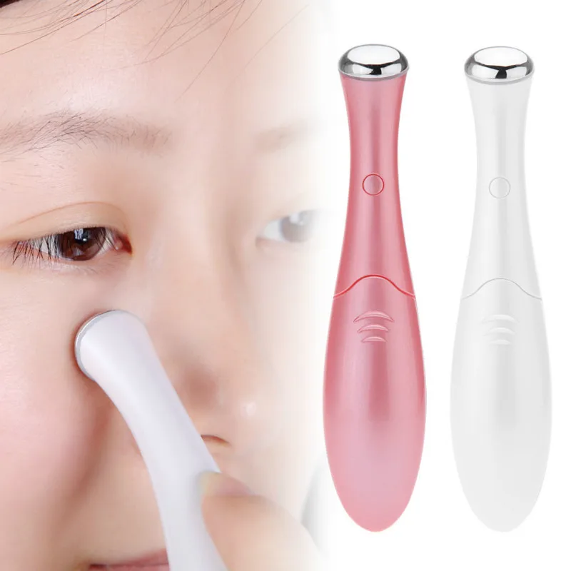 

Beauty Mini Eye Massage Device Pen Type Electric Eye Massager Facials Vibration Thin Face Magic Stick Anti Bag Pouch & Wrinkle