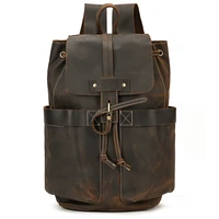 2022 new bag for men leather backpack for students high capacity mens backpacks casual sports backpack genuine leather men bag